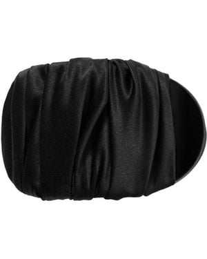 Jennifer Behr Tasha Pleated Clip - Black
