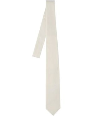 AURALEE Pointed Tie - White