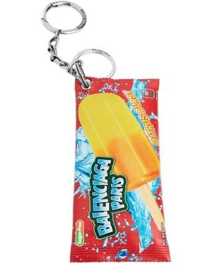 Balenciaga Ice Cream Pouch Keyring - White