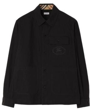 Burberry Cotton Overshirt - Black