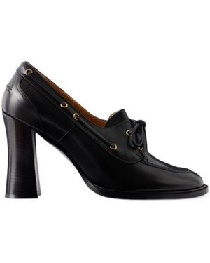 Bally Saule Leather Court Shoes - Black