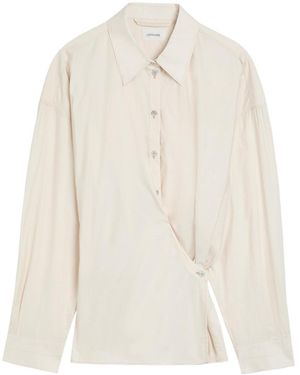 Lemaire Twisted Cotton And Silk-Blend Shirt - White