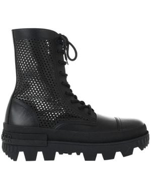 Moncler Carinne Lace-Up Boots - Black