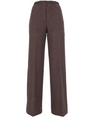 Weekend by Maxmara Editta Straight Leg Jersey Pants - Brown