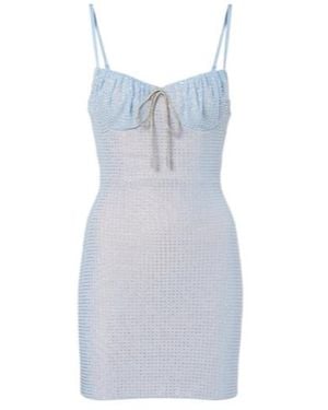 Area Crystal-Embellished Minidress - Blue