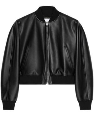 Givenchy Ribbed Trim Bomber Jacket - Black