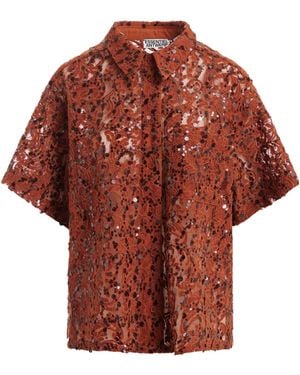 Essentiel Antwerp Short-Sleeved Shirt - Red