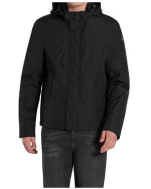 Paul & Shark Logo Hooded Casual Jacket - Black
