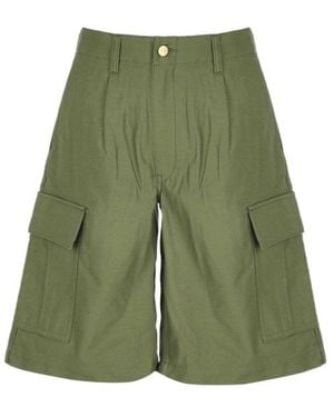 Junya Watanabe Pocket Detailed Cargo Shorts - Green