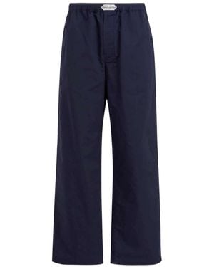 Dior Elastic Waist Casual Trousers - Blue