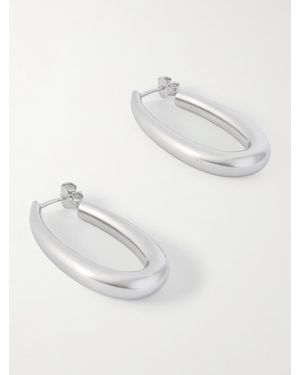 Gabriela Hearst Sterling Hoop Earrings - White