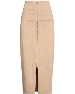 Sportmax Knitted Midi Skirt - Natural