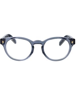 Prada Eyewear Round Frame Glasses - Metallic