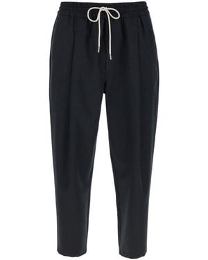 Drole de Monsieur Drôle De Monsieur Le Pantalon Cropped Trousers - Blue