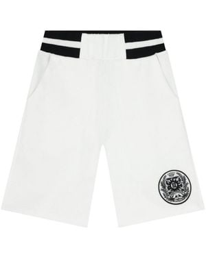 Balmain Elastic Waist Shorts - White