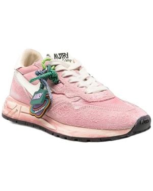Autry Super Vintage Paneled Sneakers - Pink