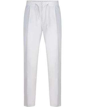 Herno Drawstring Pleated Pants - White