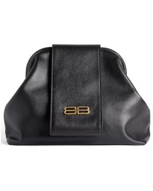 Balenciaga Handsfree Bag Medium With Handle - Black