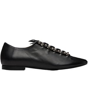 Toga Virilis Leather Derby Shoes - Black