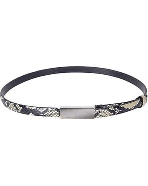 KHAITE Empire Embossed Belt - White