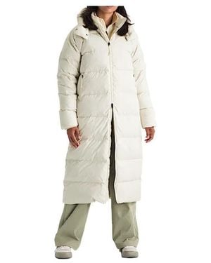 The North Face Long Hooded Down Jacket - Natural
