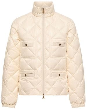 Moncler Lavaret Short Down Jacket - Natural