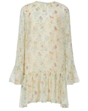 Ulla Johnson Emmeline Floral Ruffled Silk Minidress - White