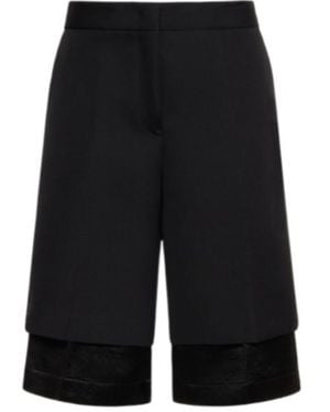 Jil Sander High-Waisted Shorts With Rolled Hem - Black