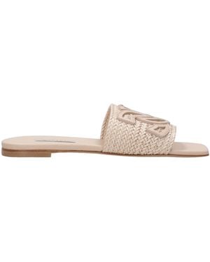 Casadei Positano Flat Sandals - White
