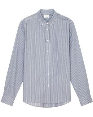 Isabel Marant Striped Button-Up Shirt - Blue