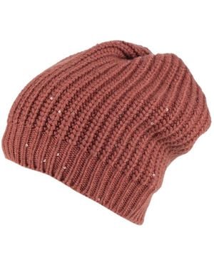 Brunello Cucinelli Solid Color Hats - Red