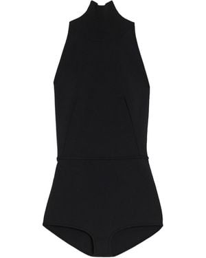 Max Mara Apogeo High-Neck Sleeveless Bodysuit - Black