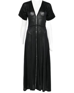 Lemaire V-Neck Zipped Dress - Black