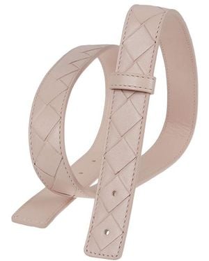 Bottega Veneta Geometric Detail Belt - White