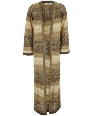 MC2 Saint Barth Amalia Wave Knitted Dress - Natural