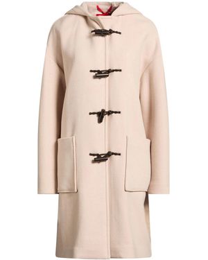 MAX&Co. Solid Color Duffle Coats - Natural