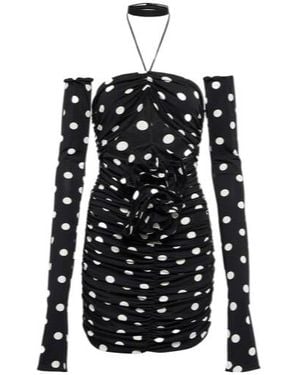 Magda Butrym Polka-Dot Cutout Minidress - Black