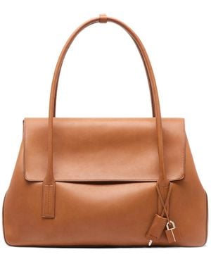 Tom Ford Natural Leather Eclipse Large Shoulder Bag - Brown