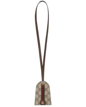 Gucci Gg Monogram Key Case - White
