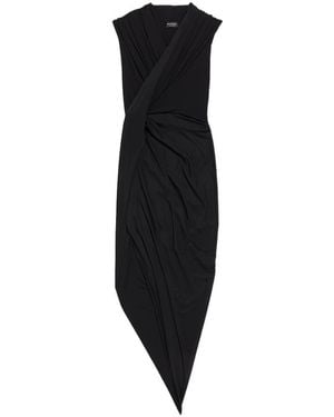 Balenciaga Draped Dress - Black