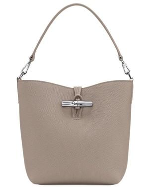 Longchamp Le Roseau Xs Bucket Bag - White