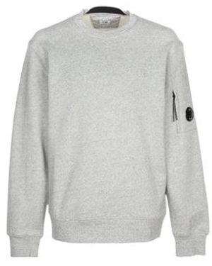 C.P. Company Goggle Logo Crewneck Jumper - Grey