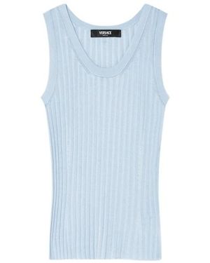 Versace Knitted Tank Top - Blue