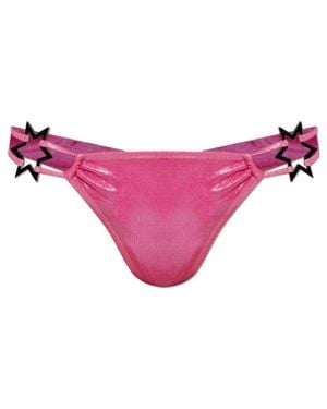 MISBHV Star-Details Bikini Bottoms - Pink