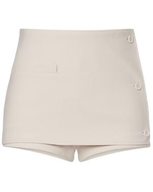 Courreges Logo Skort - Natural