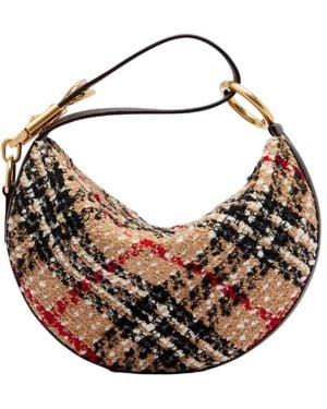 Burberry Knight Circular Wool Shoulder Bag - Multicolour