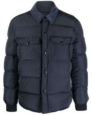Tom Ford Techno Ottoman Padded Jacket - Blue