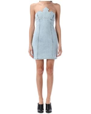 Coperni Mini Denim Dress - Blue