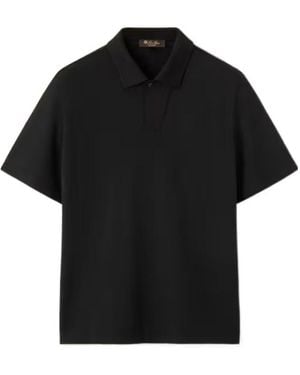 Loro Piana Colmegna Polo Shirt - Black