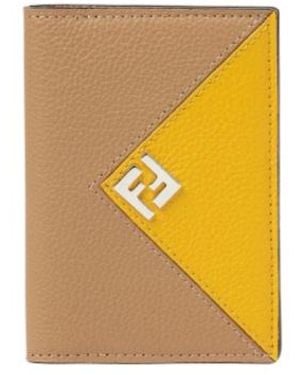 Fendi Lui Leather Card Holder - Metallic